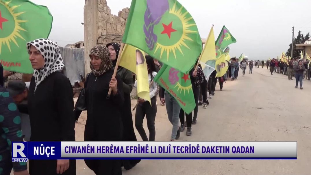 ⁣Ciwanên Herêma Efrînê Li Dijî Tecrîdê Daketin Qadan