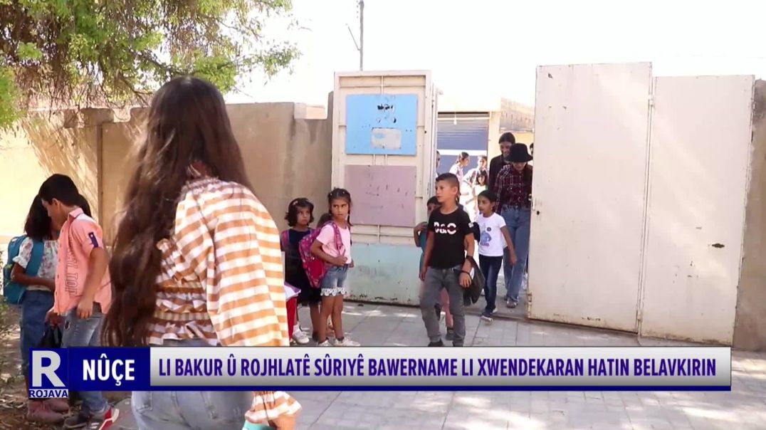 LI BAKUR Û ROJHLATÊ SÛRIYÊ BAWERNAME LI XWENDEKARAN HATIN BELAVKIRIN