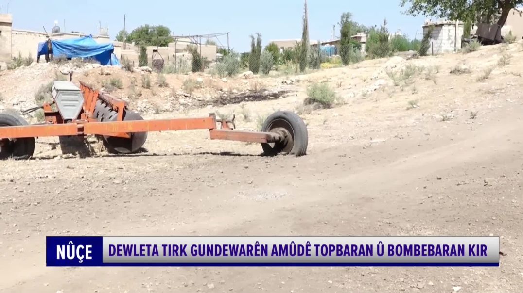 ⁣Dewleta Tirk Gundewarên Amûdê Topbaran Û Bombebaran Kir