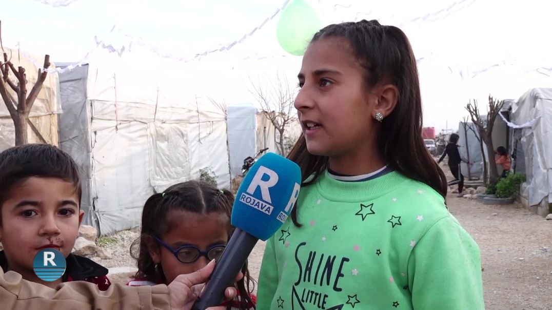 أطفال عفرين في مخيمات الشهباء يستقبلون العام الجديد بأمنية العودة لعفرين