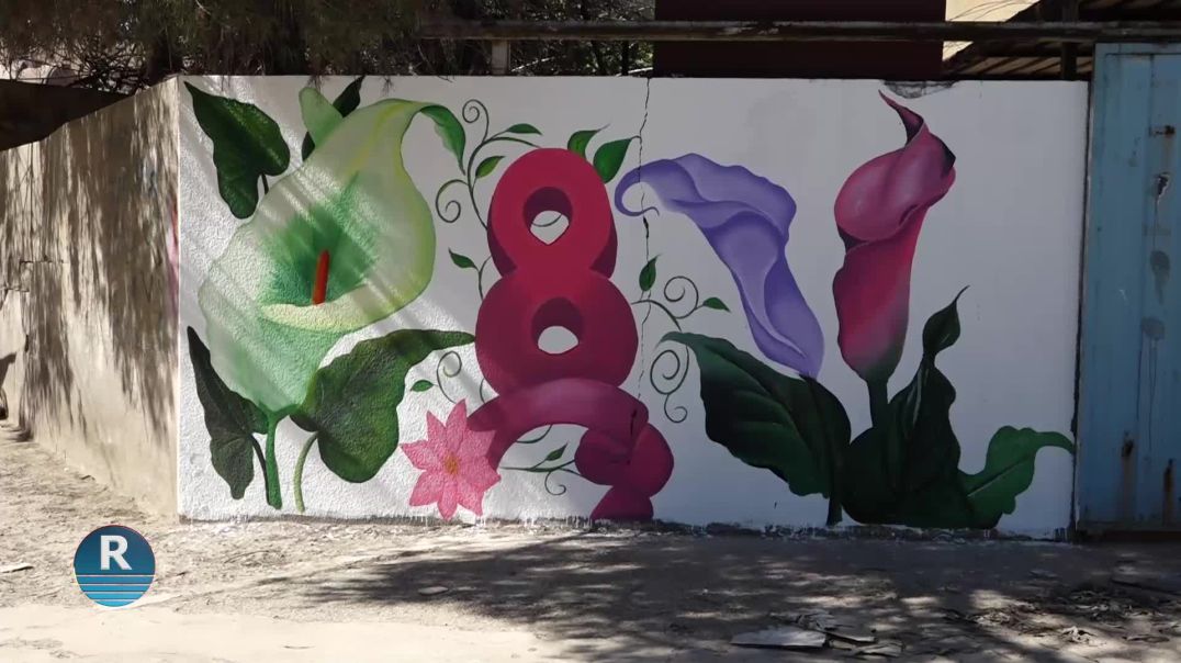 باقتراب اليوم العالمي للمرأة.. فريق أوركيد للفن التشكيلي يزين جدران مدينة قامشلو