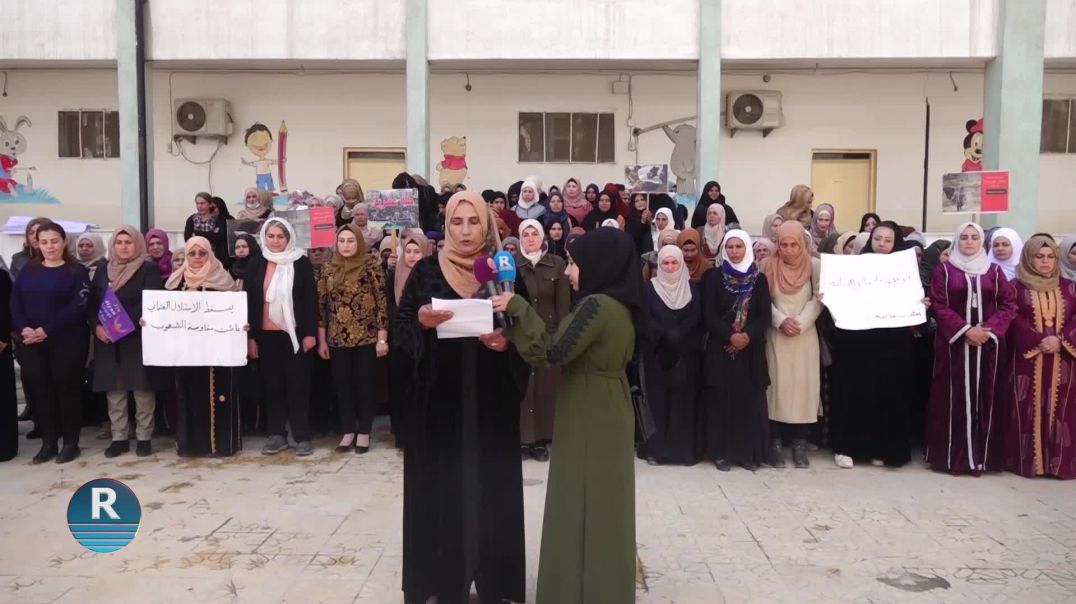 تجمع نساء زنوبيا في مقاطعة الرقة يندد بالانتهاكات التركية في عفرين مع قرب ذكرى احتلالها