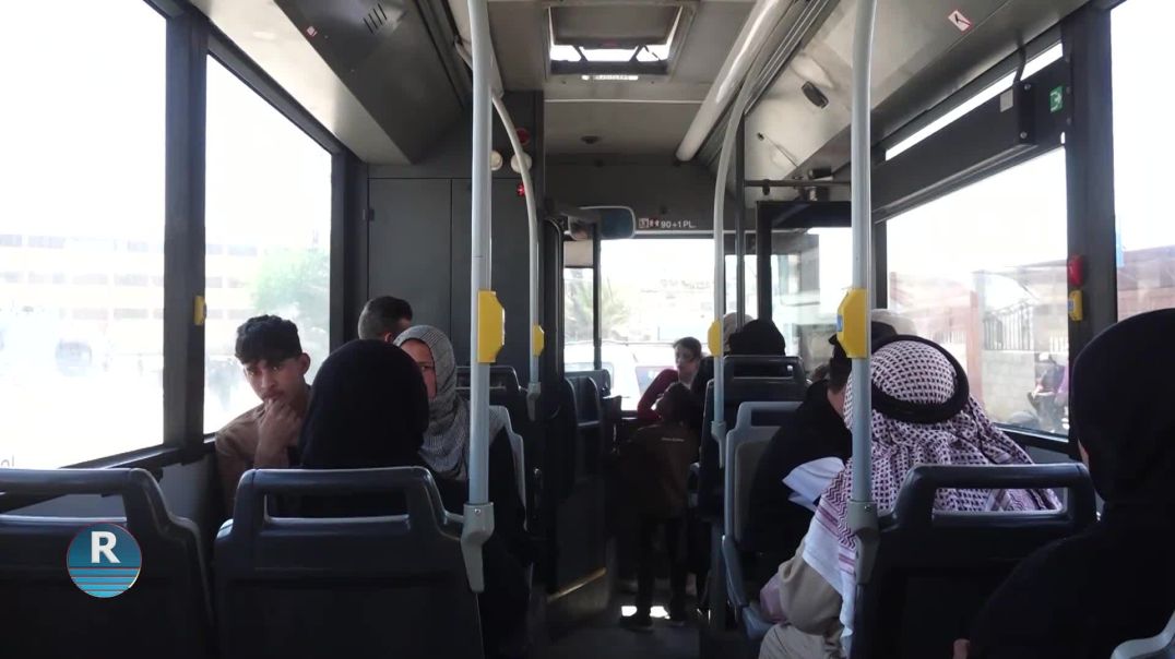 بلدية الشعب في مقاطعة الرقة تزود النقل الداخلي بباصات جديدة