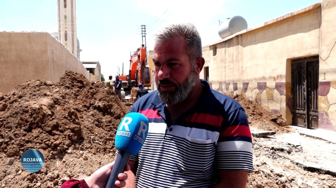 ⁣بلدية الشعب في الرقة تطلق مشروع الصرف الصحي في حي مفرق الجزرة بالمدينة
