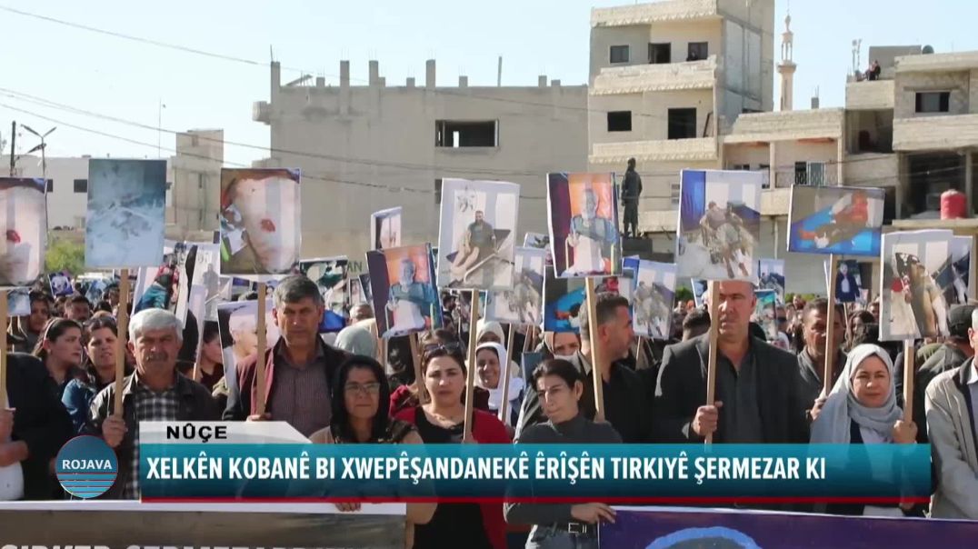 XELKÊN KOBANÊ BI XWEPÊŞANDANEKÊ ÊRÎŞÊN TIRKIYÊ ŞERMEZAR KIRIN