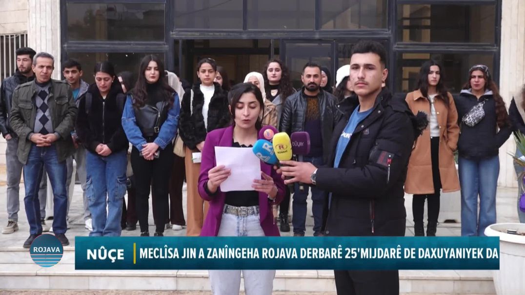 MECLÎSA JIN A ZANÎNGEHA ROJAVA DERBARÊ 25'MIJDARÊ DE DAXUYANIYEK DA