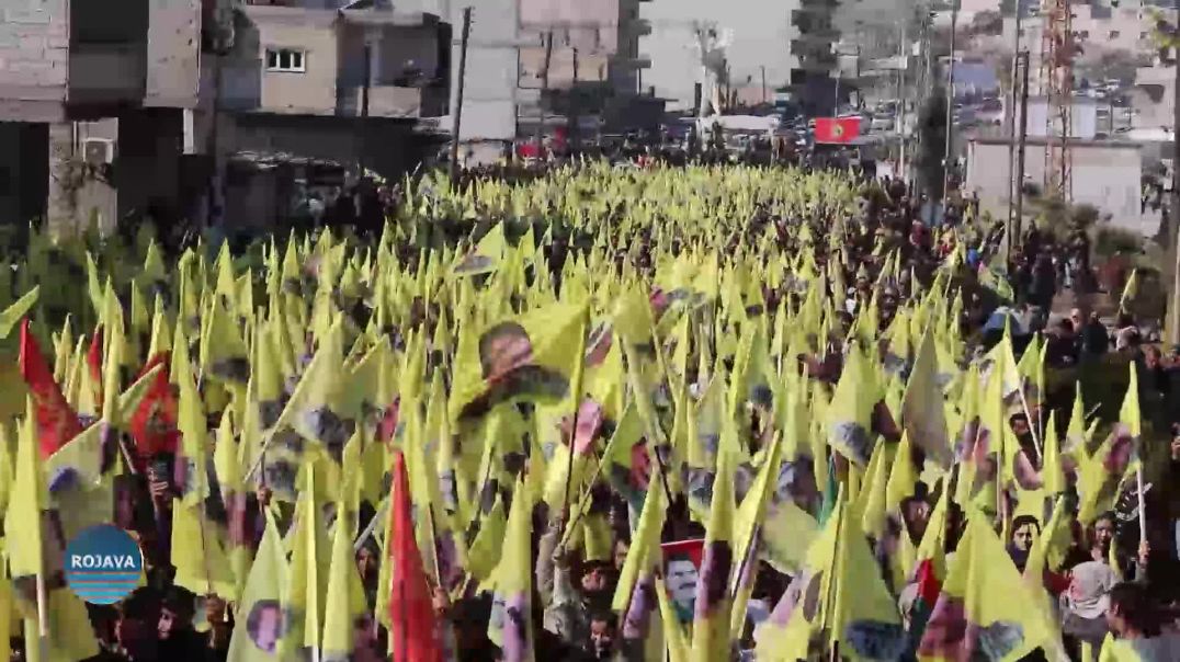 XELKÊN KOBANÊ BI MEŞEKÊ SOZA MEZINKIRINA TÊKOŞÎNA JI BO AZADIYA RÊBER APO DAN