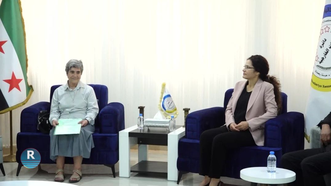 وفد من الفاتيكان يزور دائرة العلاقات الخارجية والمبادرات الداعية إلى حرية عبد الله أوجلان في قامشلو