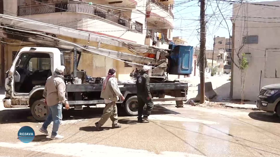 إطلاق حملة تطوعية لتحسين شارع ابن سينا في قامشلو بالتعاون بين الأهالي وبلدية الشعب