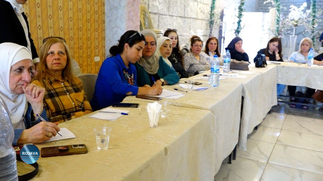 ⁣مكتب المرأة في حلب يعقد ندوة حوارية عن تمكين العدالة والسلم وفق منظور المرأة السورية