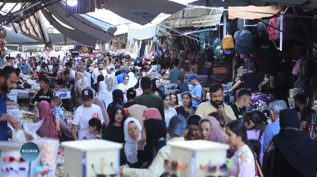 ⁣فرحة العيد تملأ شوارع الحسكة.. إقبال الأهالي يُنعش الأسواق من شراء حلويات العيد والملابس والأضاحي