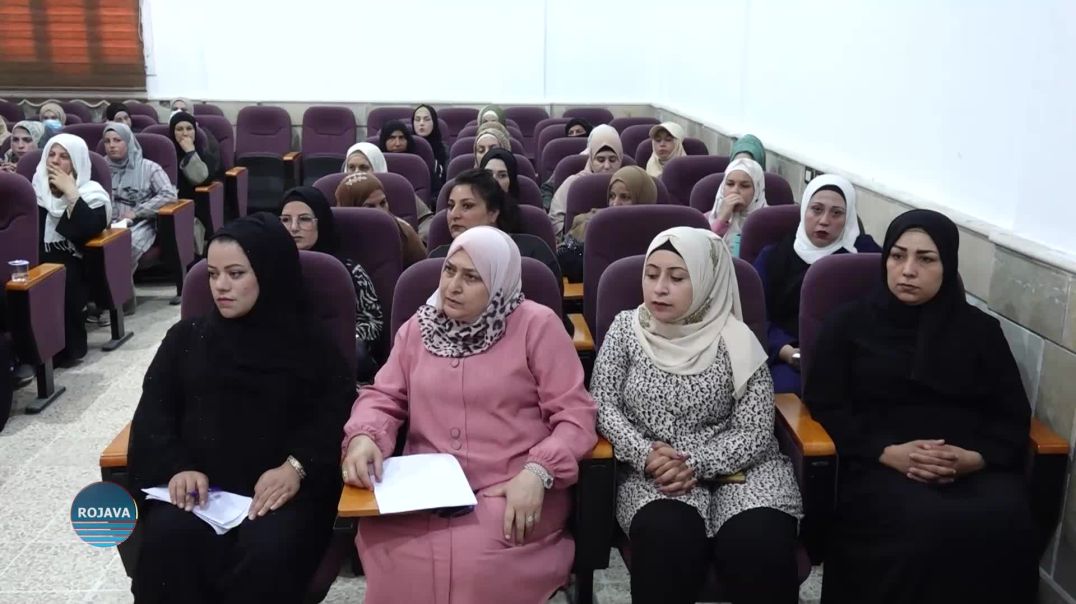 ⁣عقد ندوة حوارية في مقاطعة الرقة بعنوان "أهمية دور المرأة في العدالة الانتقالية"