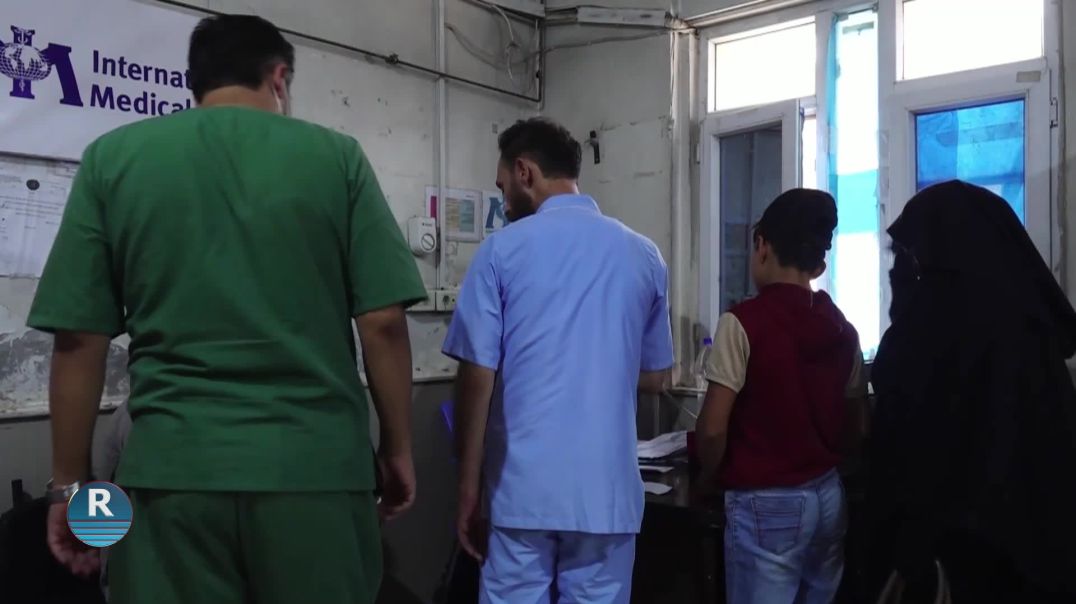 ⁣المشفى الوطني في الرقة يستقبل مئات الحالات يومياً بسبب موجة الحر الشديدة