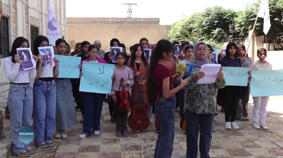 ⁣حركة الهلال الذهبي الرقة تدين استشهاد فنانات في دمشق والسويداء