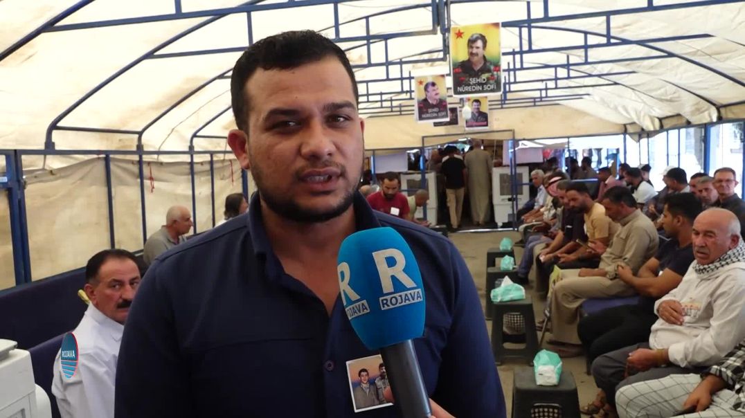 ⁣في يومها الثاني .. توافد مكونات شمال وشرق سوريا إلى خيمة عزاء الشهيد نور الدين صوفي في قامشلو