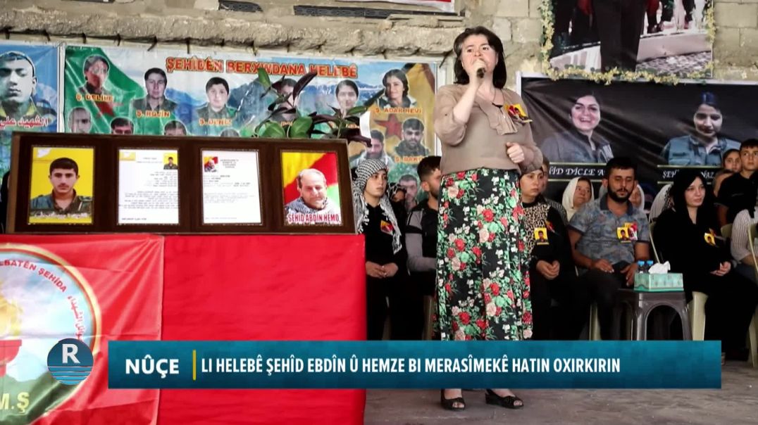Li Helebê Şehîd Ebdîn Û Hemze Bi Merasîmekê Hatin Oxirkirin