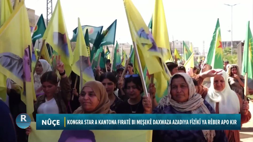 Kongra Star A Kantona Firatê Bi Meşekê Daxwaza Azadiya Fîzîkî Ya Rêber Apo Kir