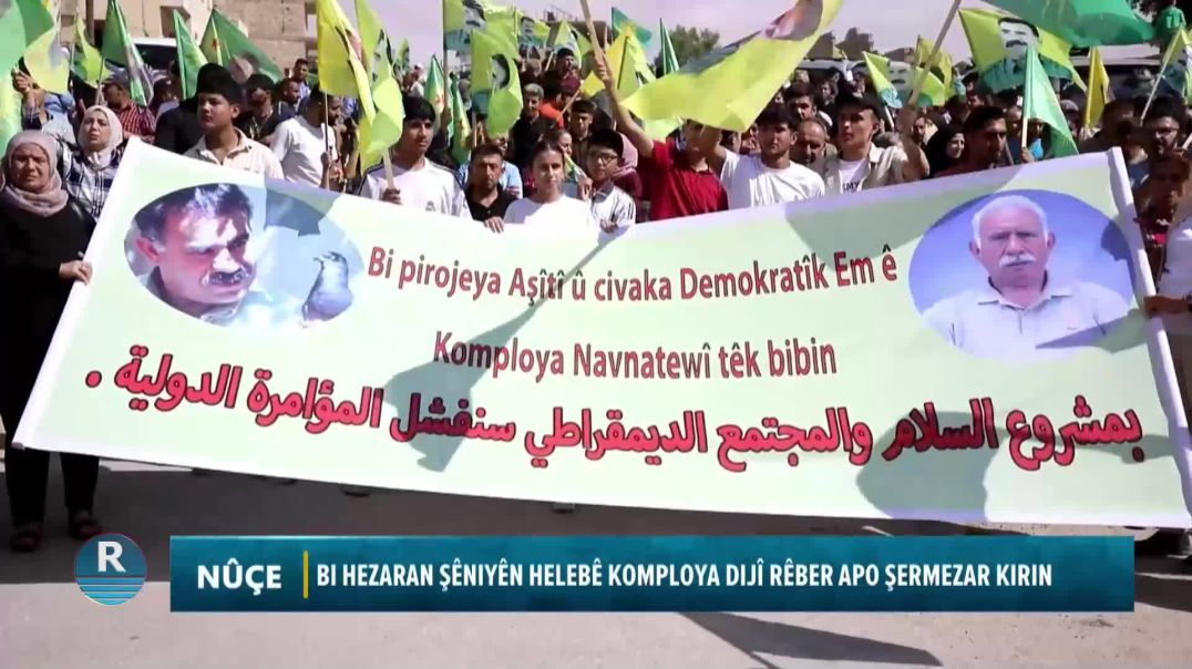 Bi Hezaran Şêniyên Helebê Komploya Dijî Rêber Apo Şermezar Kirin