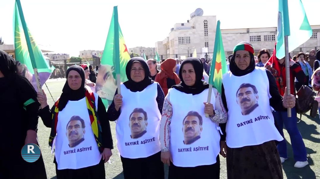 وقفة نسائية في قامشلو تطالب بالحرية الجسدية للقائد عبد الله أوجلان