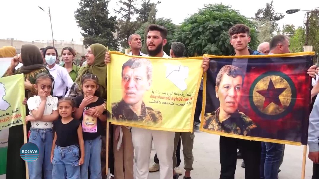 ⁣بسنويتها 27.. أهالي إقليم شمال وشرق سوريا ينددون بالمؤامرة الدولية ضد القائد عبد الله أوجلان