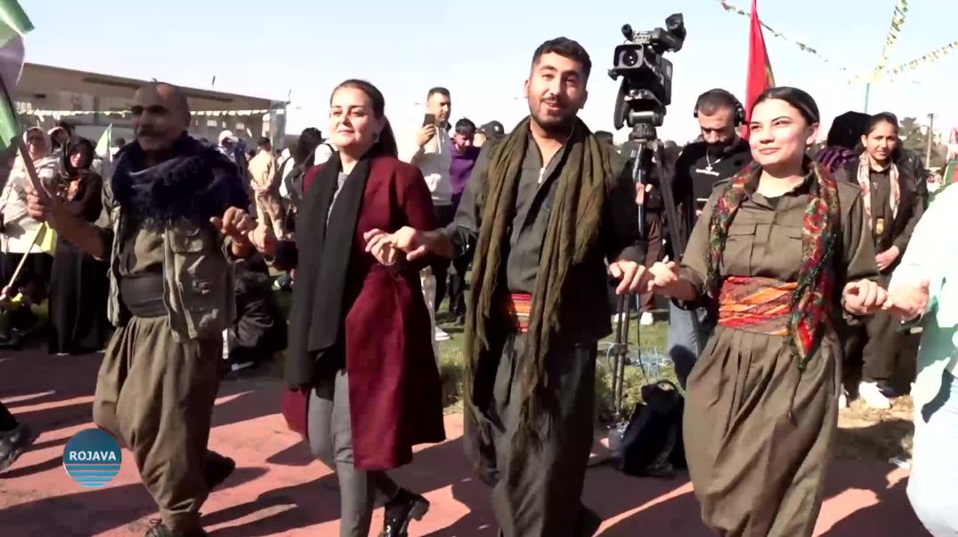 ⁣أهالي قامشلو يحتفون بيوم المقاومة القومية الذكرى الـ47 لتأسيس حزب العمال الكردستاني