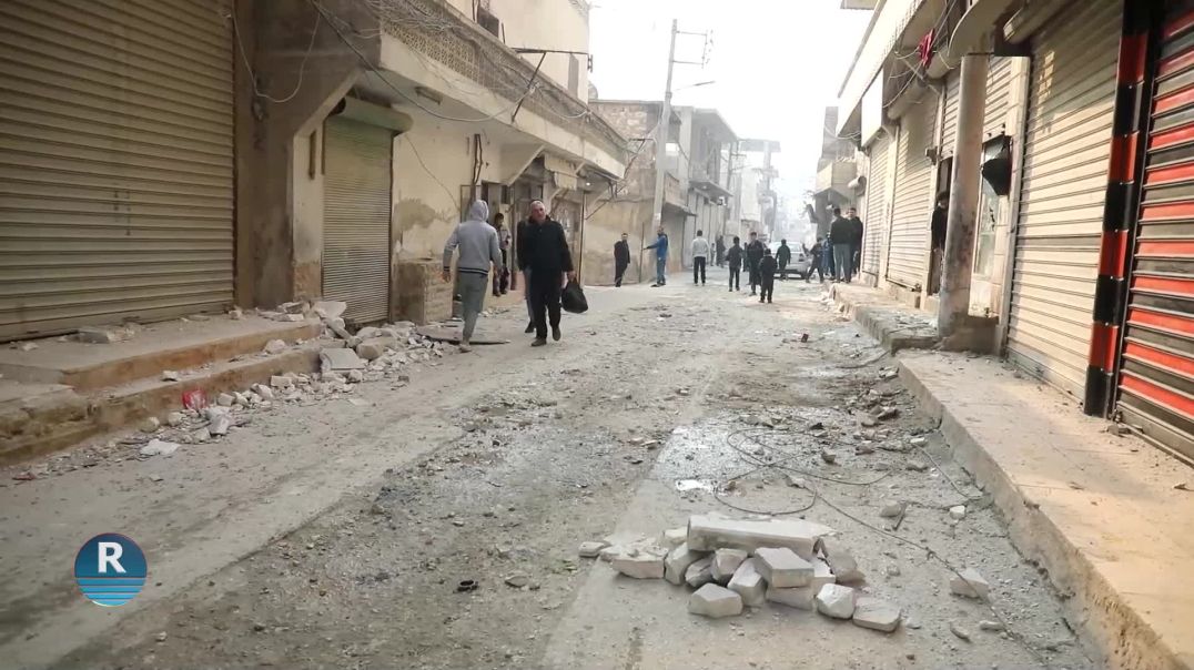 جانب من مشاهد الأضرار والدمار الناجم عن القصف والاستهداف لحيّي الشيخ مقصود والأشرفية