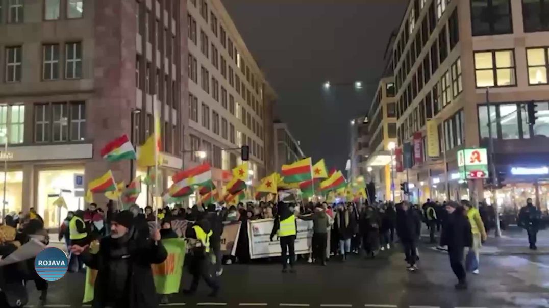 ⁣صوت الكرد وأصدقاؤهم الأوروبيون يصدح في كافة الدول الأوروبية دفاعاً عن روج آفا