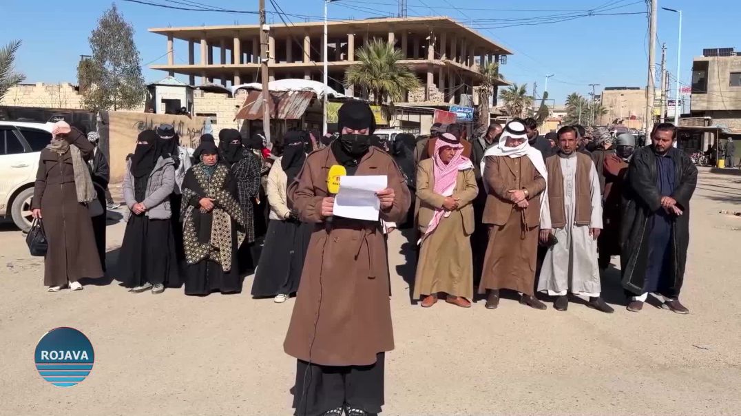 أهالي المنطقة الشرقية في دير الزور ينددون بجرائم مرتزقة الحكومة الانتقالية في الشيخ مقصود والأشرفية