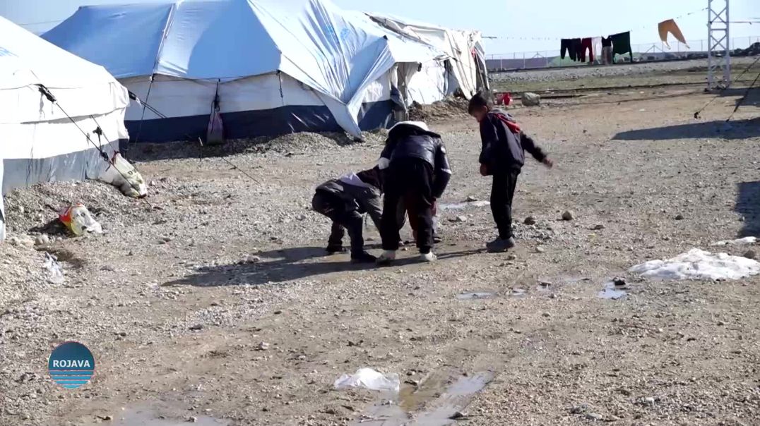 ⁣مع استمرار النزوح وطول أمد الأزمة.. يبقى سكان مخيم نوروز عالقين بين قسوة الشتاء وقلة الموارد