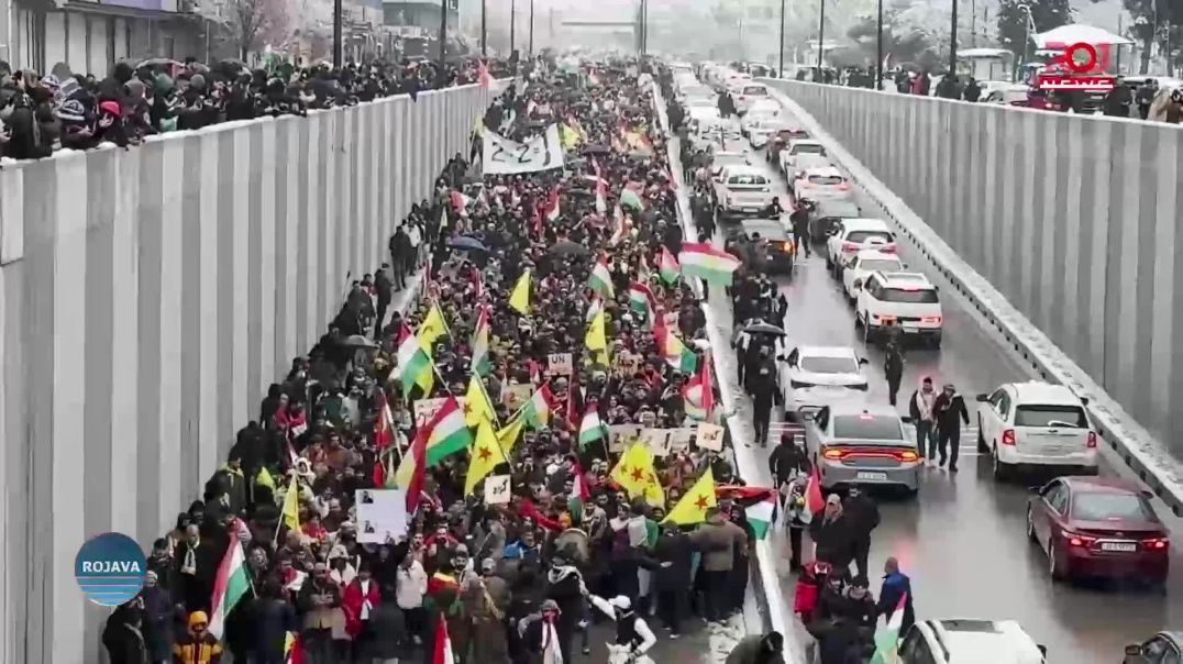 JI BO ROJAVA ZÊDETIRÎ MILYONEK KURD LI SILÊMANIYÊ LI SER PIYAN BÛN