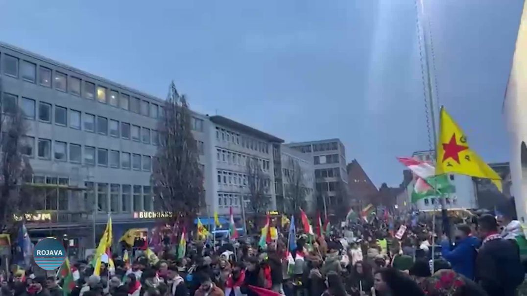 الكرد وأصدقاؤهم في أوروبا يملؤون الساحات ويطالبون بوقف الهجمات على روج آفا وتحقيق الوحدة الكردية