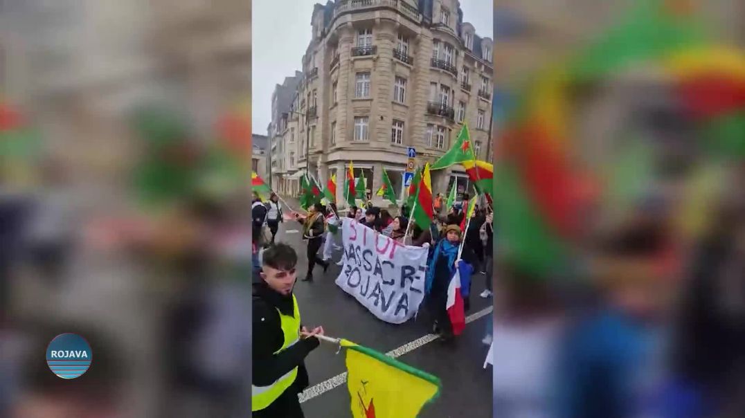 Çalakiyên Piştgiriya Rojava Li Ewropa Didomin