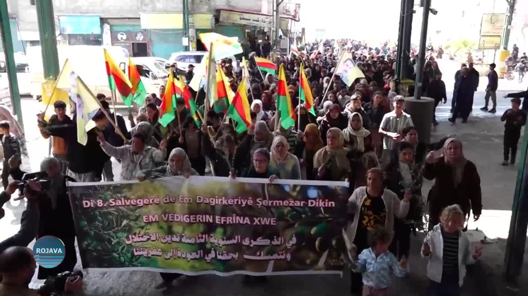 8'EMÎN SALVEGERA DAGIRKIRINA EFRÎNÊ LI KOBANÊ HAT ŞERMEZARKIRIN