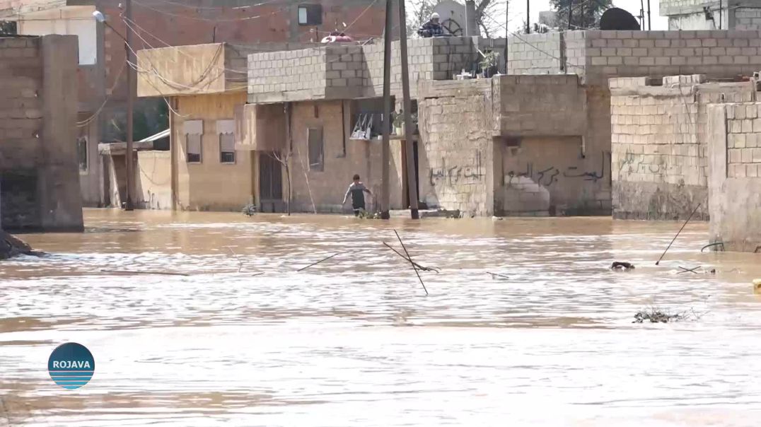 ⁣تضرر 200 منزل في الحسكة وتل تمر وزركان جراء الأمطار الغزيرة والسيول