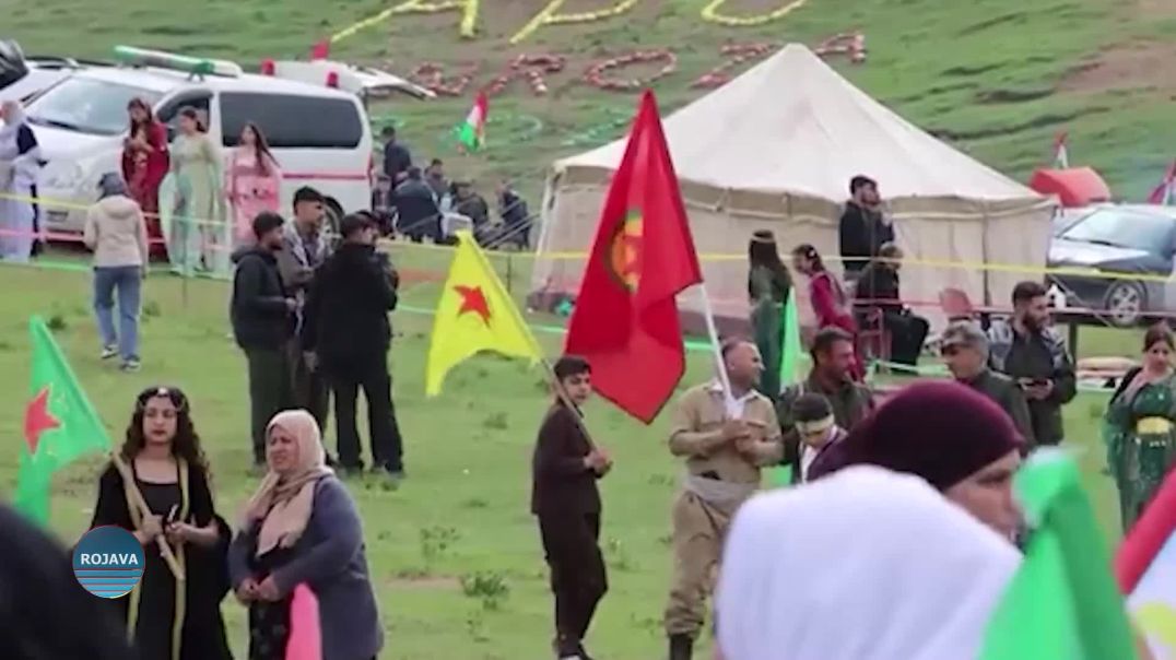 أهالي عامودا يختتمون احتفالية عيد نوروز لعام 2026 على وقع الأغاني الفلكلورية