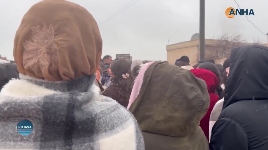 احتجاجات في بلدة جلبية بريف مدينة كوباني رفضاً لتعيين رئيس بلدية جديد