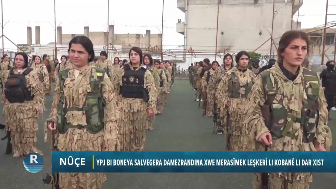 YPJ BI BONEYA SALVEGERA DAMEZRANDINA XWE MERASÎMEK LEŞKERÎ LI KOBANÊ LI DAR XIST