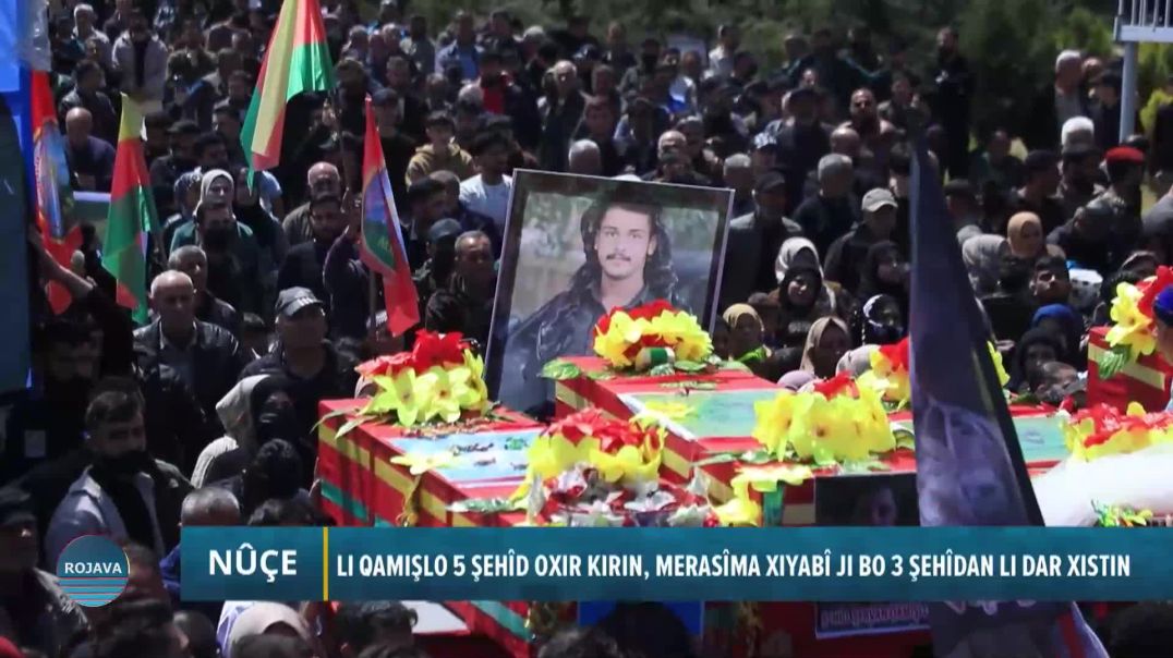 Li Qamişlo 5 Şehîd Oxir Kirin, Merasîma Xiyabî Ji Bo 3 Şehîdan Li Dar Xistin