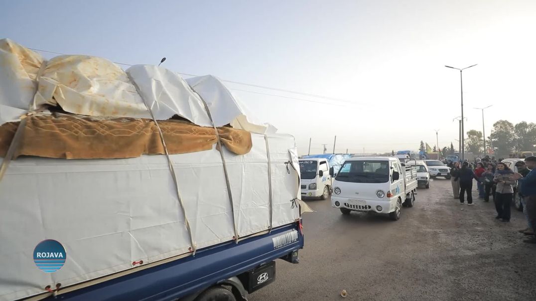 200 Malbatên Ji Efrînê Ber Bi Bajarê Xwe Ve Bi Rê Ketin