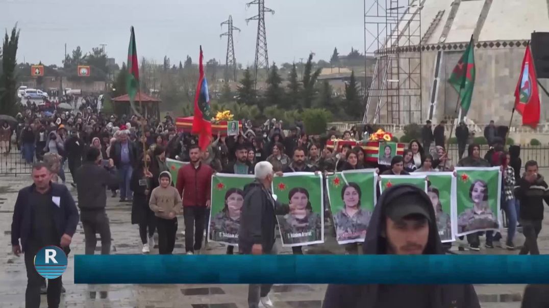 ⁣LI KOBANÊ CENAZEYÊN 3 ŞEHÎDÊN YPJ'Ê HATIN OXIRKIRIN
