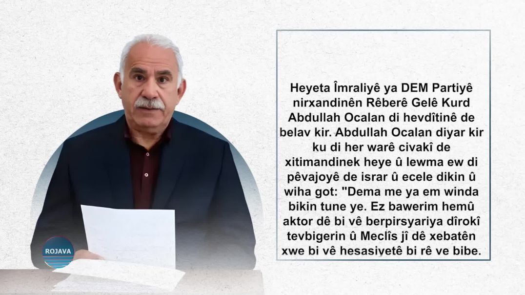 Rêber Abdullah Ocelan: Dema me ya ku em winda bikin tune