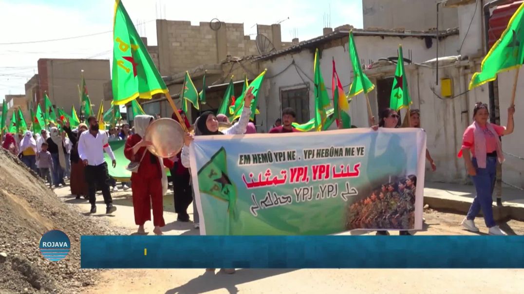 Jinên Amûdê Ji Bo Piştgiriya Ypj'ê Li Qadan Bûn