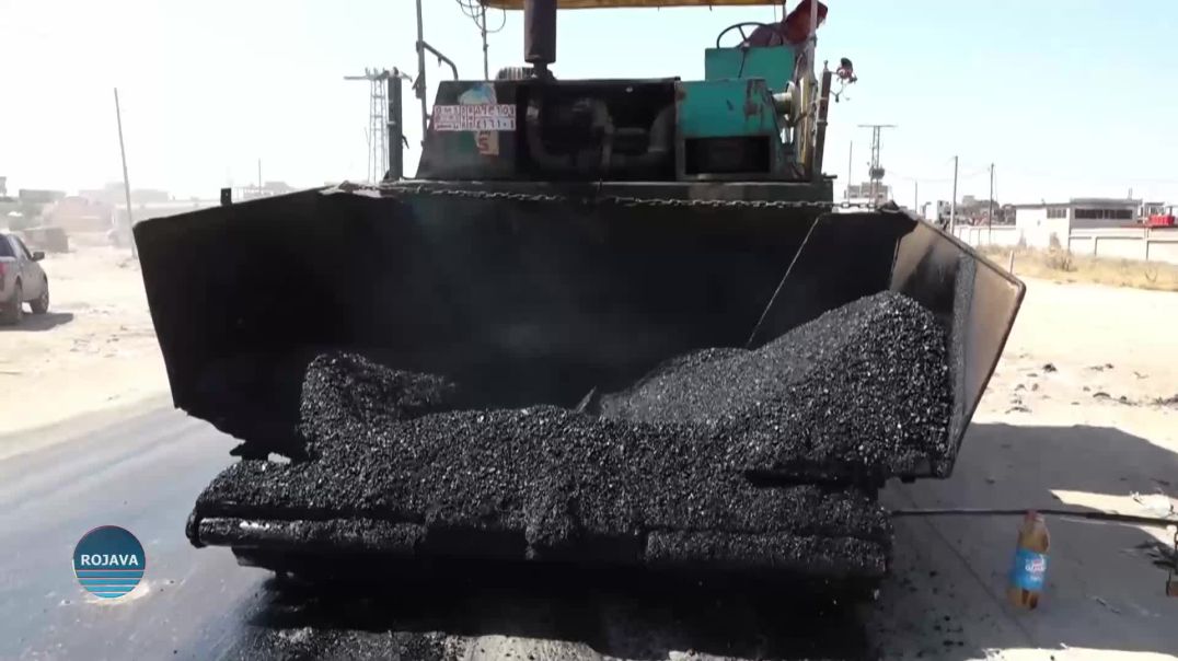 Şaredariya Hesekê Dest Bi Ziftkirina Riyên Bajêr Kir