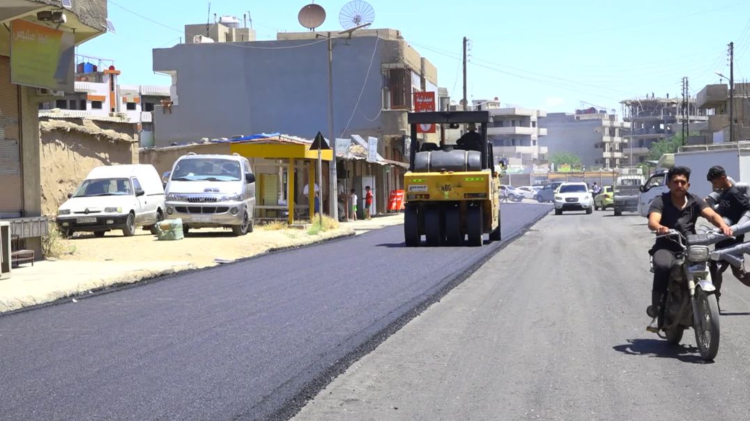 Şaredariya Qamişlo Riyên Sereke Yên Bajêr Esfelt Dike