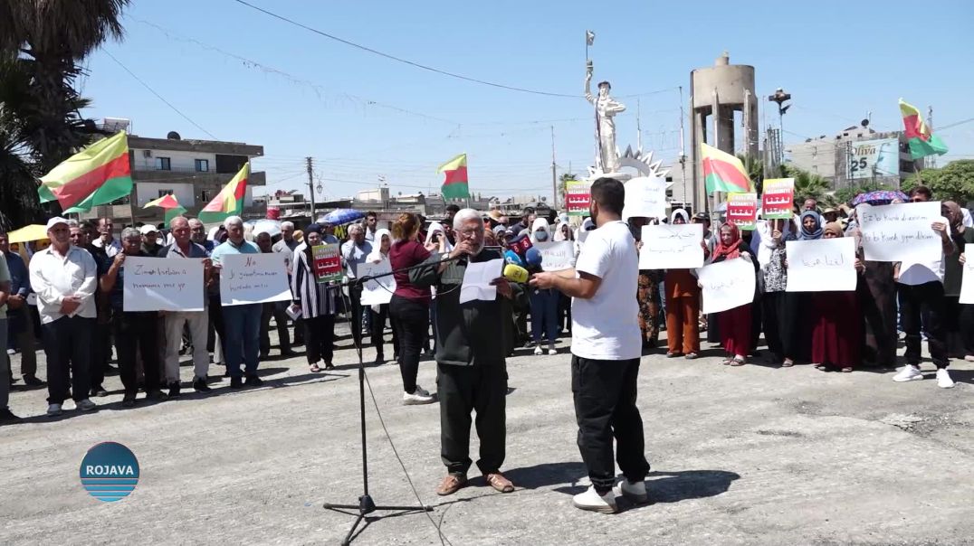 XELKÊ AMÛDÊ LI DIJÎ HEWLDANÊN EREBÎKIRINA NAVÊN BAJARÊN KURDAN DAKETIN QADAN
