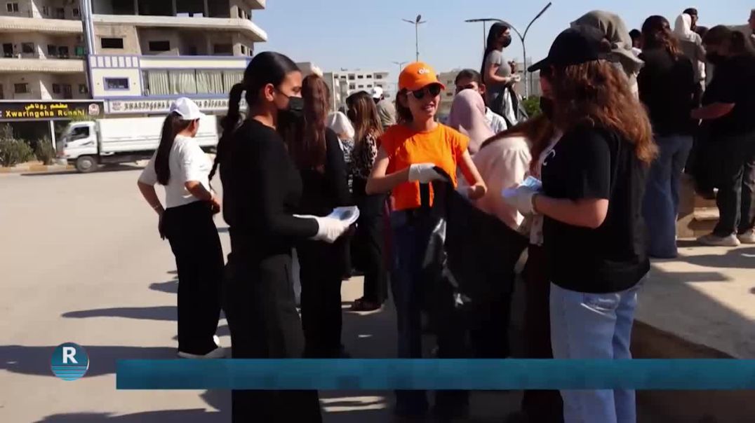 مؤسسات وحركات المرأة في كوباني تطلق حملة نظافة أسبوعية في المدينة