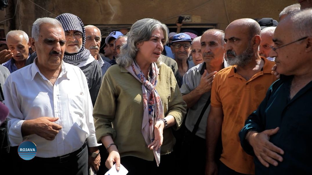 ⁣مديرة منطقة قامشلو جيهان هسام تجري جولة ميدانية في مكتب البريد بمدينة قامشلو
