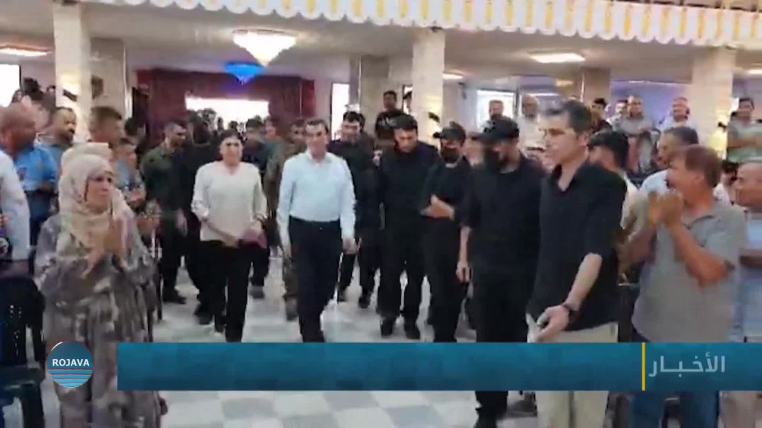 ⁣مظلوم عبدي يعقد اجتماعاً جماهيرياً مع أهالي كوباني